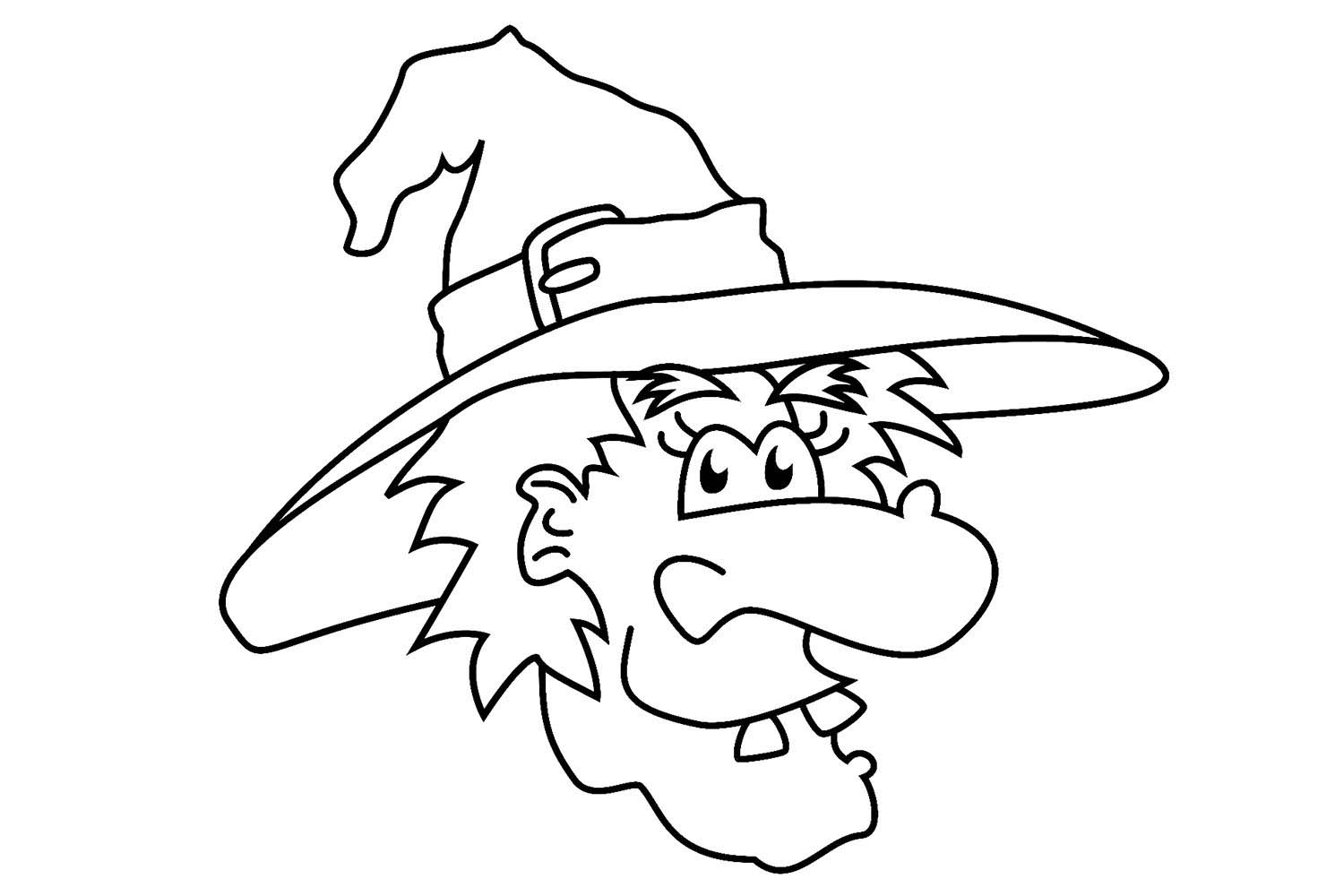 1500x1000 Halloween Witch Coloring Pages