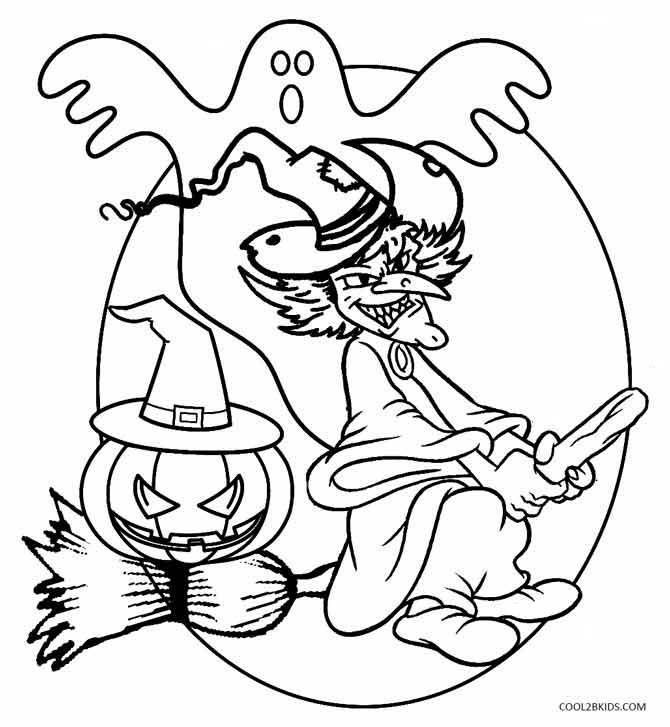 670x727 Printable Witch Coloring Pages For Kids Cool2bkids