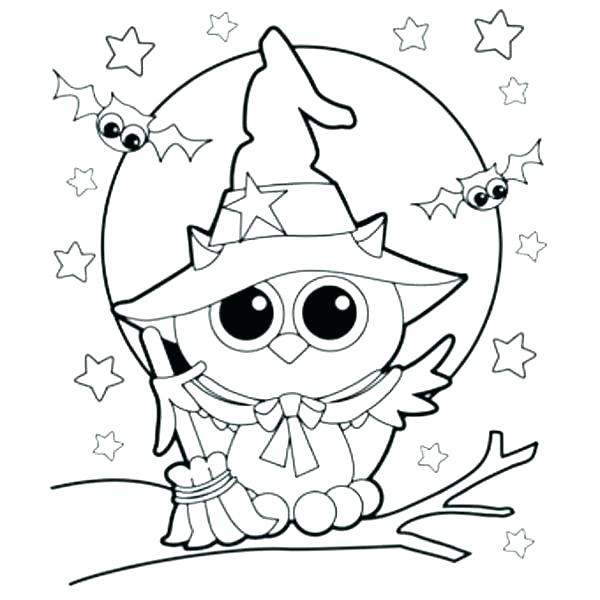 600x600 Halloween Coloring Pages To Print Free Printable Witch Coloring