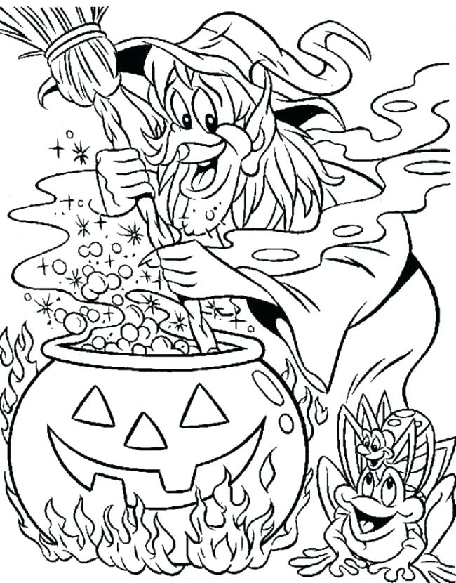 650x830 Halloween Witch Coloring Pages Together With Witch Cute Halloween