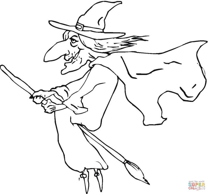 735x680 8 Best Witch Coloring Pages Images On Witch, Bruges
