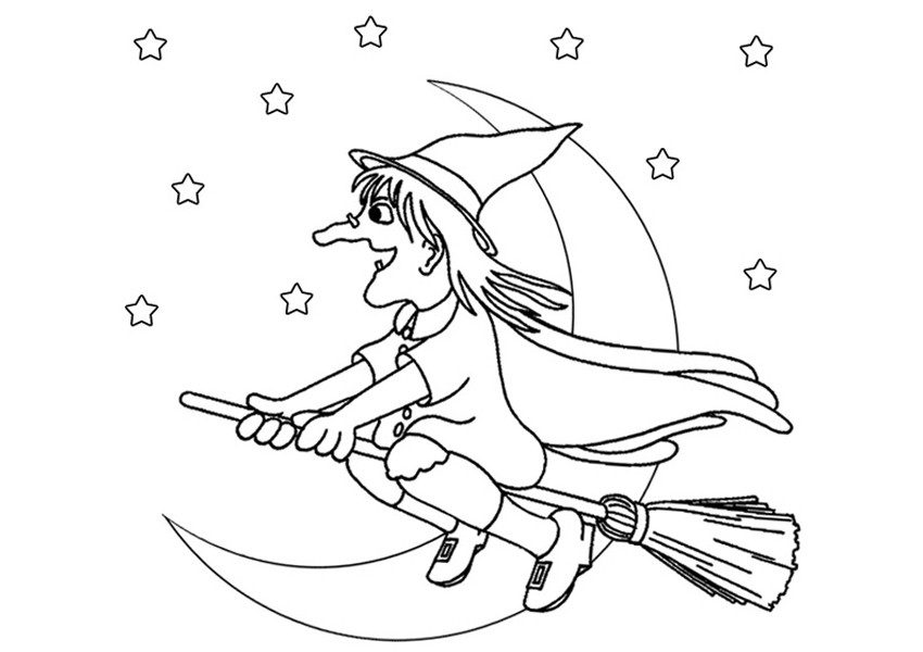 850x600 Witch Printable Free Printable Witch Coloring Pages For Kids