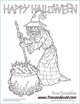 Halloween Coloring Pages Preschoolers 325x421 Halloween Coloring Pages Preschoolers