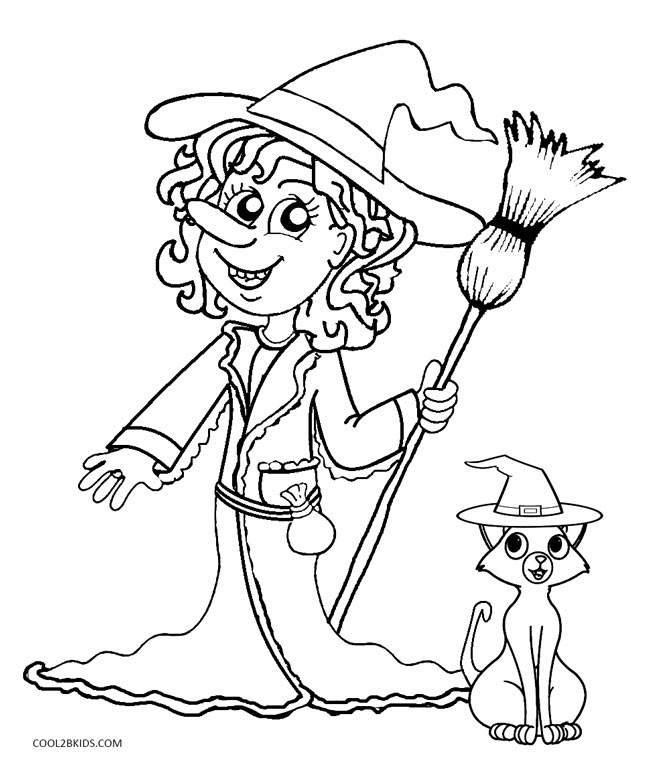 Printable Witch Coloring Pages For Kids Cool2bkids 670x766 Printable Witch Coloring Pages For Kids Cool2bkids