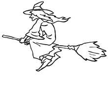 Witch Coloring Pages 220x220 Witch Coloring Pages