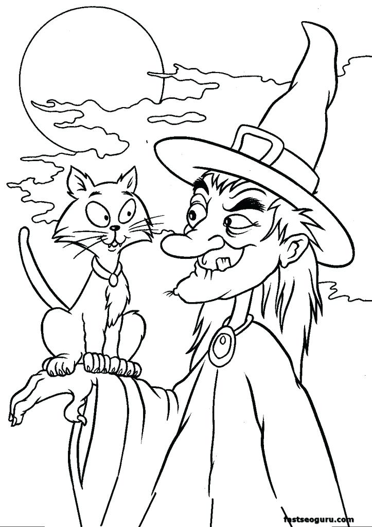 Coloring Witches Coloring Pages Of Witch Page On A Broom 723x1024 Coloring Witches Coloring Pages Of Witch Page On A Broom