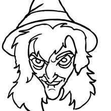 220x220 Witch Coloring Pages