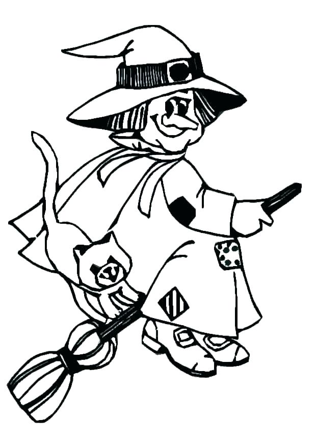 Witch Hat Coloring Page at GetColorings.com | Free printable colorings ...