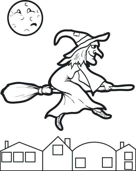 Witch Hat Coloring Page 558x700 Witch Hat Coloring Page