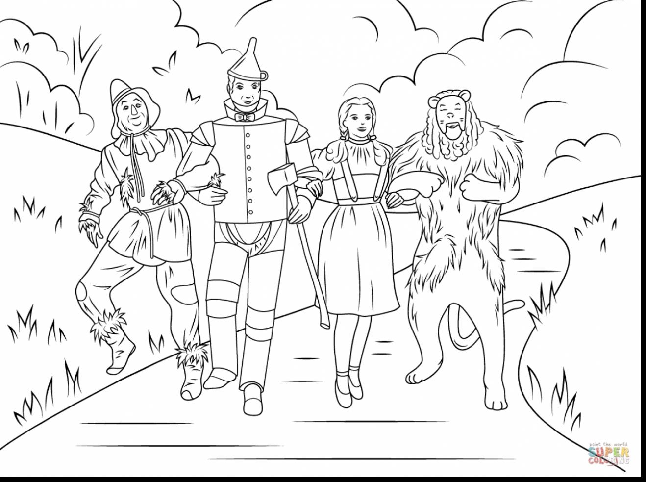 Wizard Of Oz Coloring Pages 3 1318x983 Wizard Of Oz Coloring Pages 3