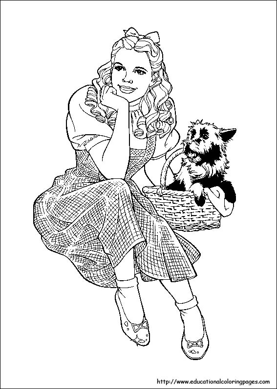 Wizard Of Oz Coloring Pages Free For Kids 567x794 Wizard Of Oz Coloring Pages Free For Kids