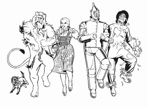 Cozy Inspiration Wizard Of Oz Coloring Pages Dorothy And Friends 600x442 Cozy Inspiration Wizard Of Oz Coloring Pages Dorothy And Friends