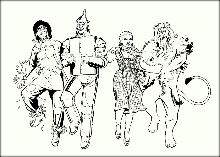 Emerald City Wizard Of Oz Coloring Pages 700x500 Emerald City Wizard Of Oz Coloring Pages