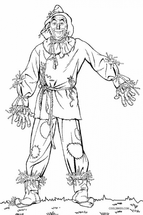 Scarecrow From Wizard Of Oz Kids Printable Coloring Pages Fun 600x900 Scarecrow From Wizard Of Oz Kids Printable Coloring Pages Fun