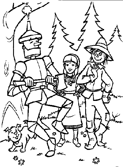 Wizard Of Oz Coloring Pages 423x576 Wizard Of Oz Coloring Pages