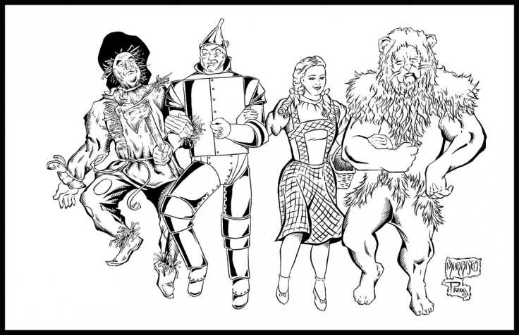 Wizard Of Oz Coloring Pages 736x476 Wizard Of Oz Coloring Pages