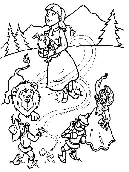 Wizard Of Oz Coloring Pages 432x576 Wizard Of Oz Coloring Pages
