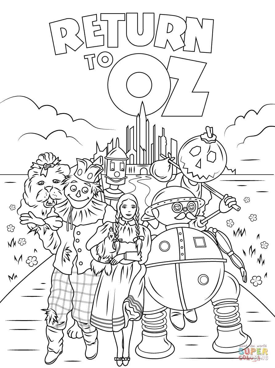 Introducing Wizard Of Oz Coloring Sheets Impressive Return To Page 894x1199 Introducing Wizard Of Oz Coloring Sheets Impressive Return To Page