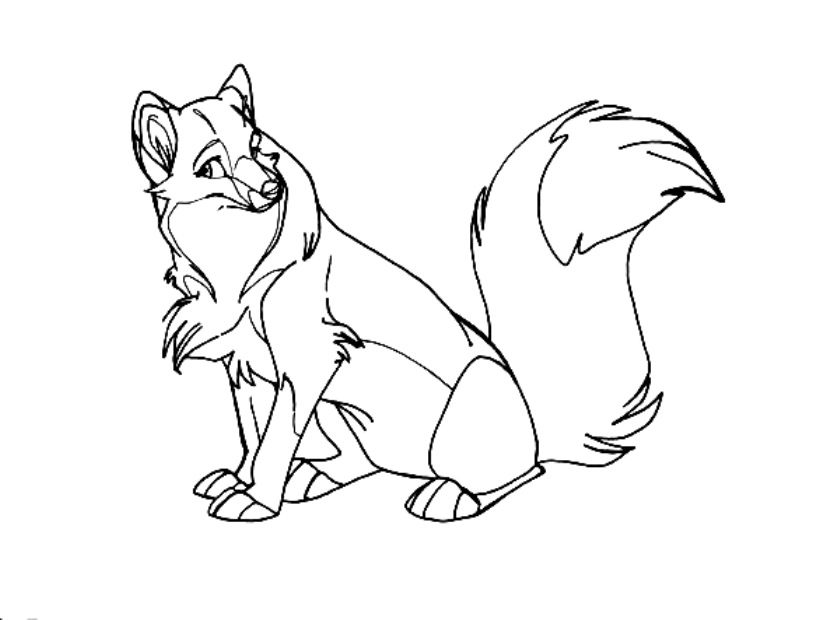840x620 Cartoon Wolves Coloring Pages