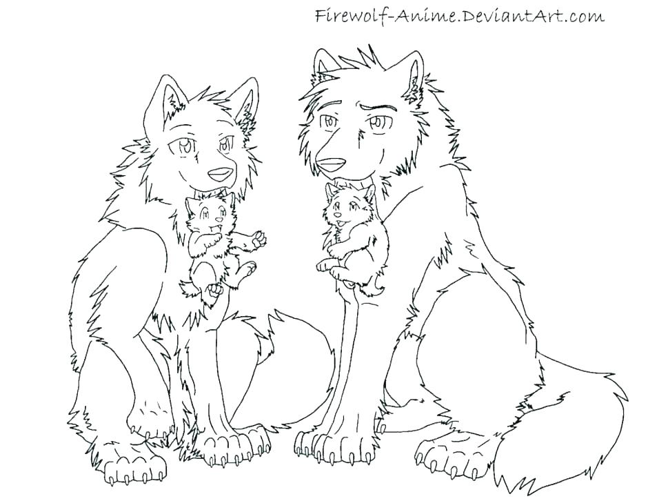 940x726 Cartoon Wolf Coloring Pages