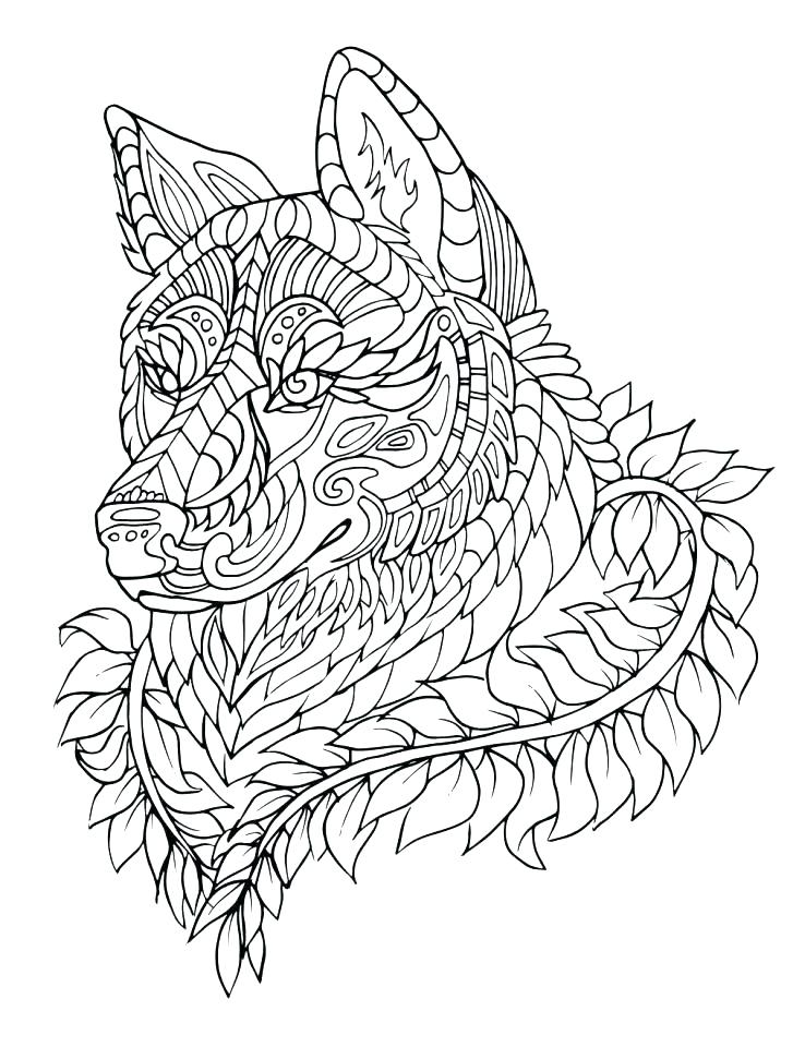 727x960 Coloring Pages Of Wolves