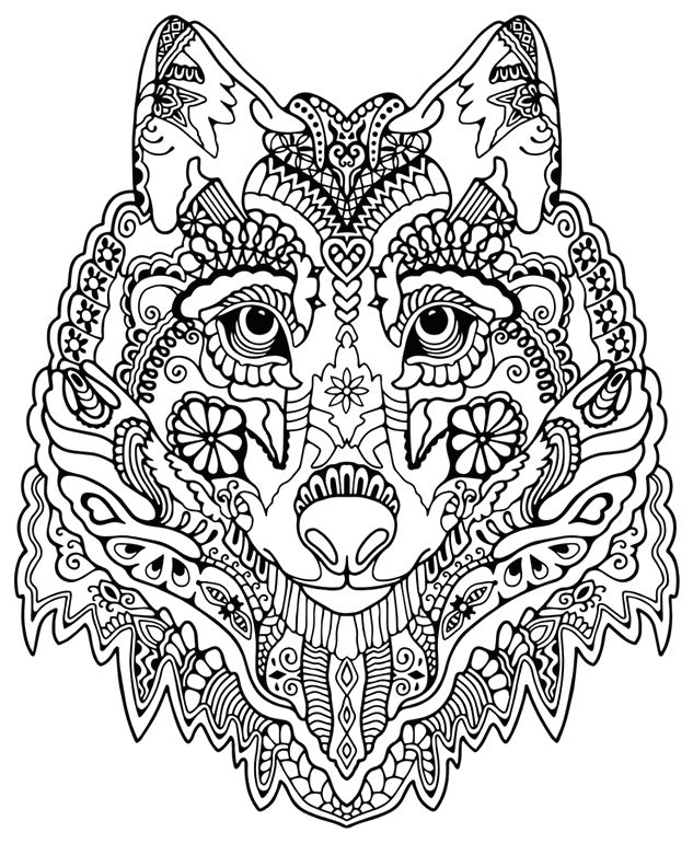 Wolf Coloring Sheets Wolf Coloring Pages For Adults Coloring 633x771 Wolf Coloring Sheets Wolf Coloring Pages For Adults Coloring