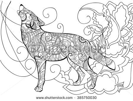 Wolf. Animal. Coloring With A Wolf. Wolf Coloring Coloring Book 450x341 Wolf. Animal. Coloring With A Wolf. Wolf Coloring Coloring Book
