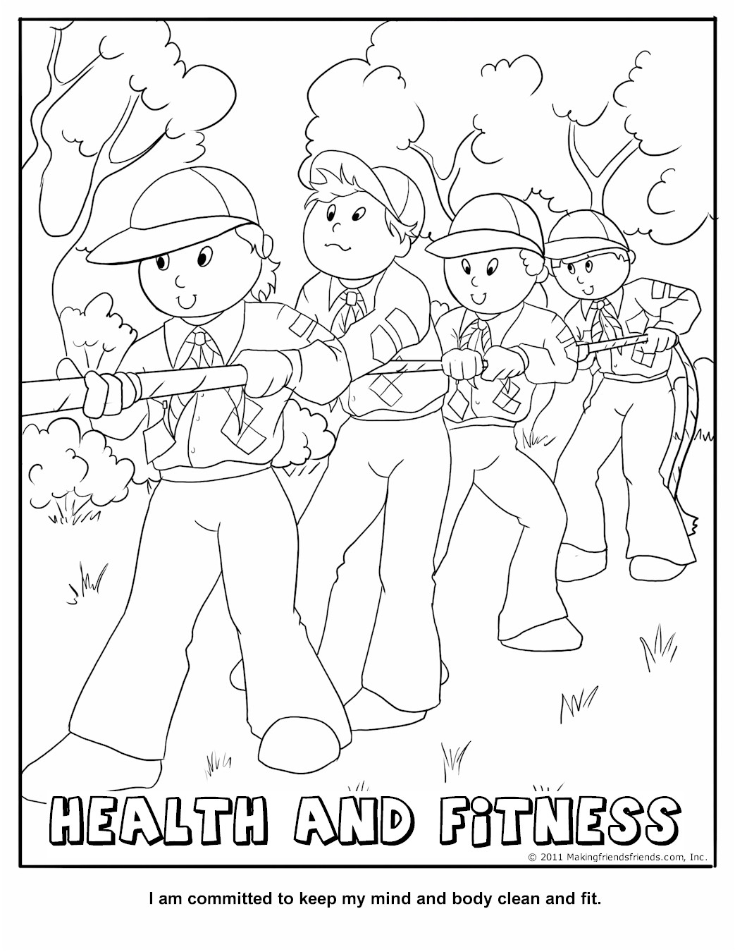 1043x1350 New Health And Fitness Coloring Page Wolf Cub Achievement 1 Feats