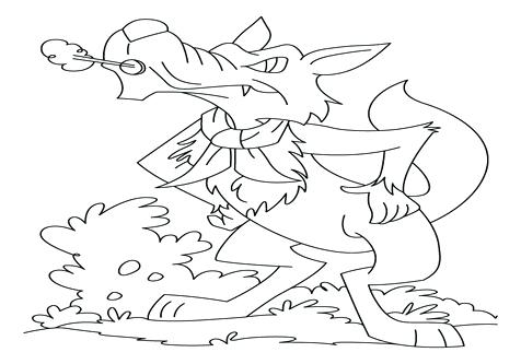 476x333 Free Wolf Coloring Pages Peter And The Wolf Coloring Pages Plus