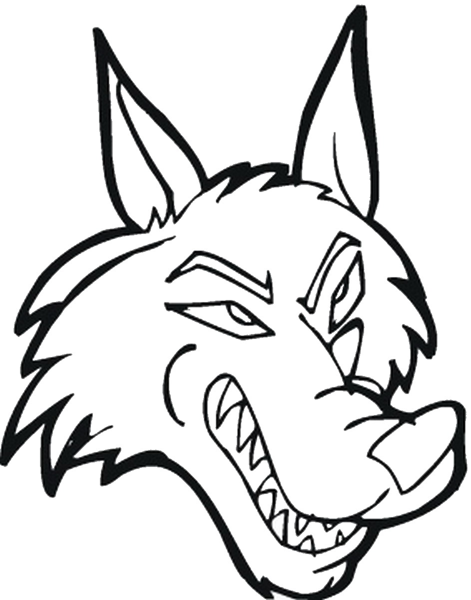 943x1200 Wolf Coloring Pages