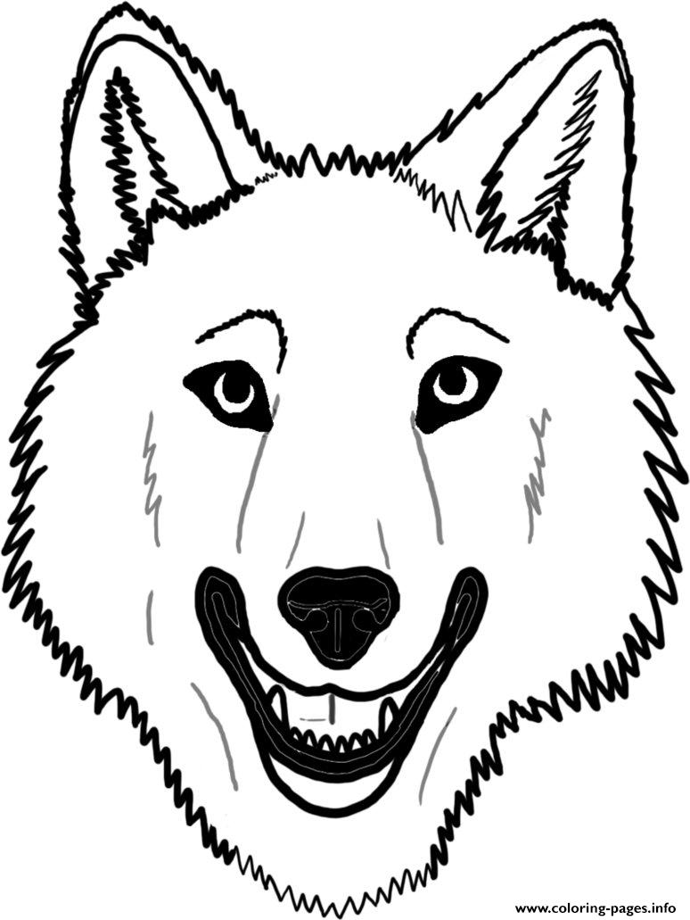 774x1031 Wolf Face Coloring Pages Printable