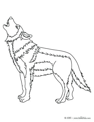 Wolf Howling At The Moon Coloring Pages at GetColorings.com | Free ...