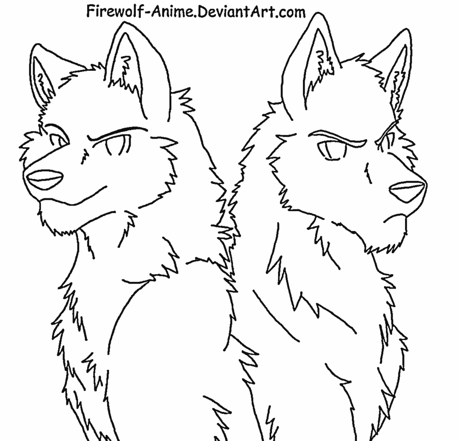 Wolf Pack Coloring Pages