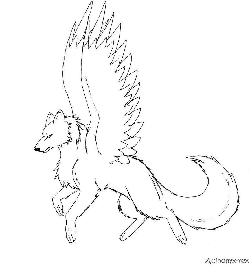 10 Pics Of Dragon Winged Wolf Coloring Pages 864x924 10 Pics Of Dragon Winged Wolf Coloring Pages