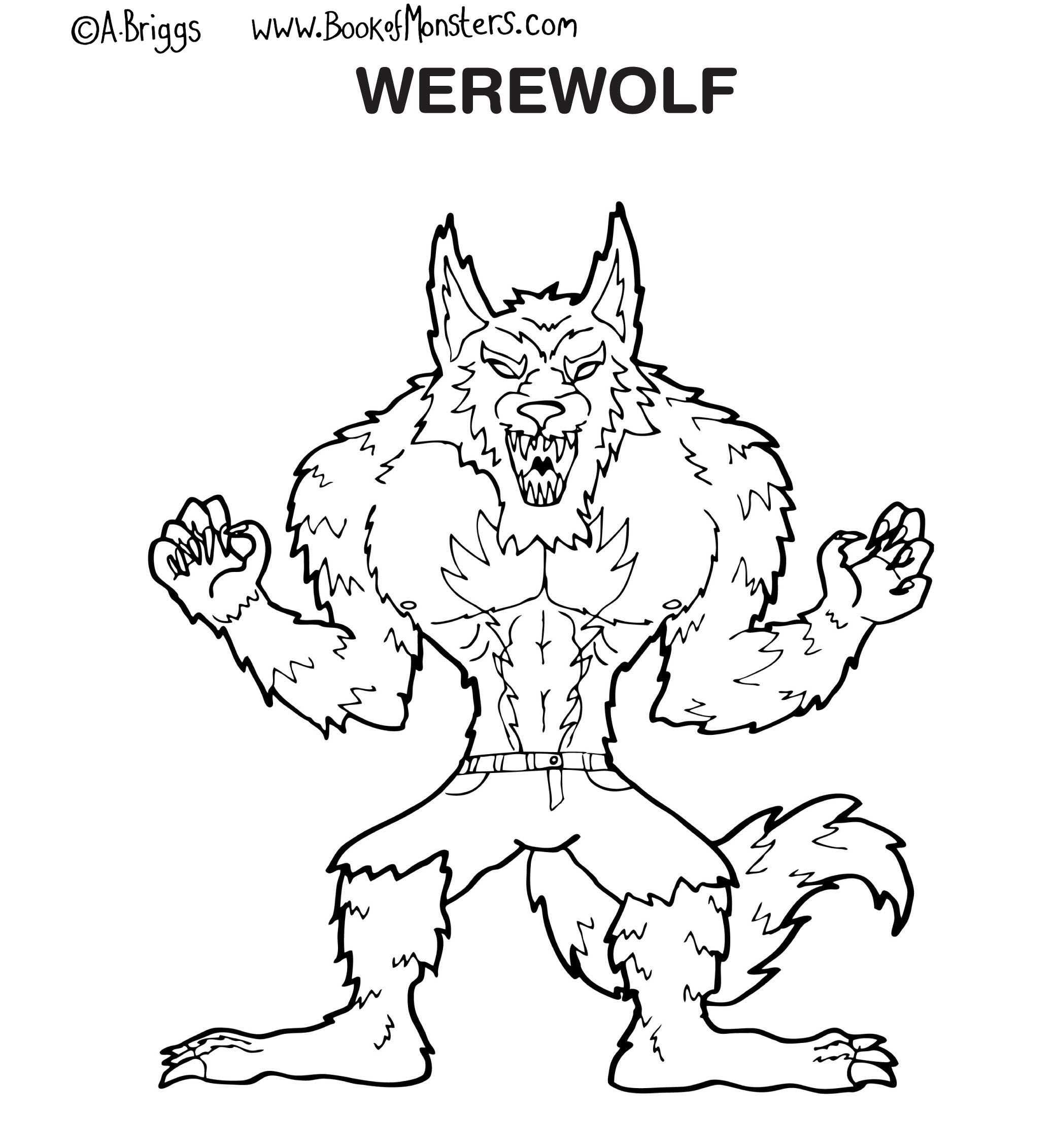 2079x2262 Miracle Werewolf Coloring Pages Page Newyork R