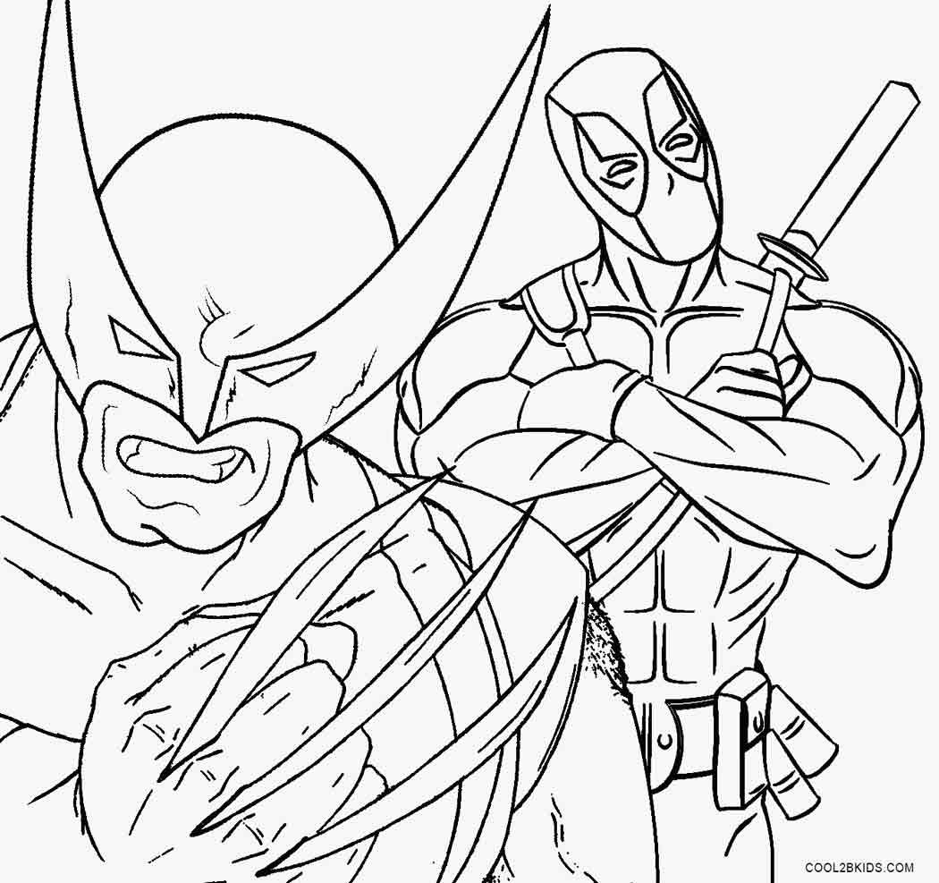 1050x987 Printable Wolverine Coloring Pages For Kids Cool2bkids