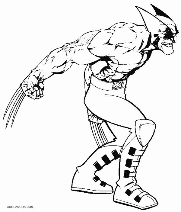600x702 Printable Wolverine Coloring Pages For Kids Cool2bkids