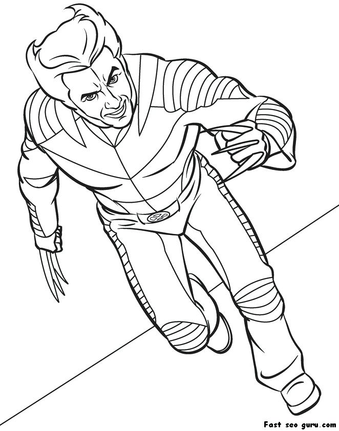 662x842 Wolverine Cartoon Coloring Pages Coloring Pages Wolverine Coloring