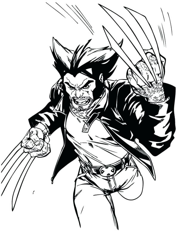 Wolverine Cartoon Coloring Pages at GetColorings.com | Free printable ...