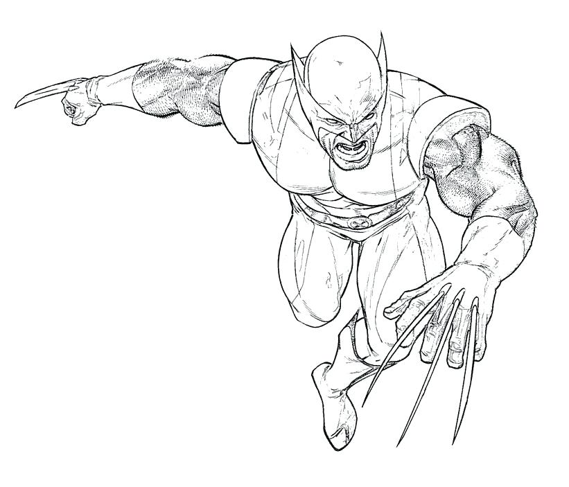 821x703 Wolverine Coloring Pages Free Printable For Kids Jetpackjoyride.co
