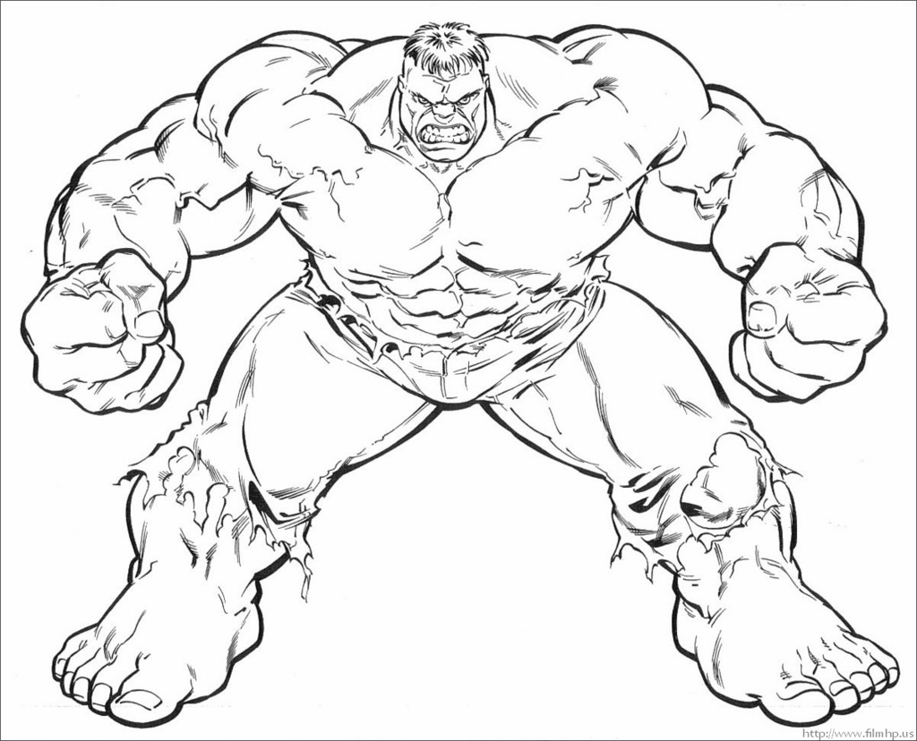 1024x828 Hulk Cartoon Coloring Pages Download And Print For Free