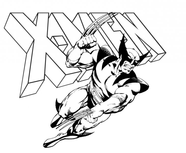 730x600 Kids Printable Wolverine Coloring Page Superheroes Coloring