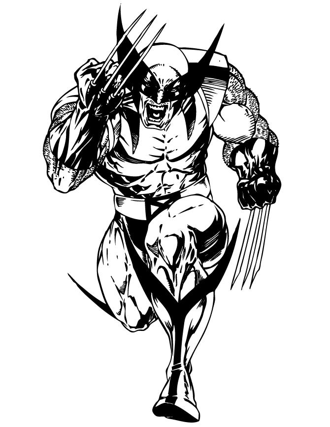 670x867 Wolverine Coloring Pages Best Of Wolverine Superhero Coloring Page