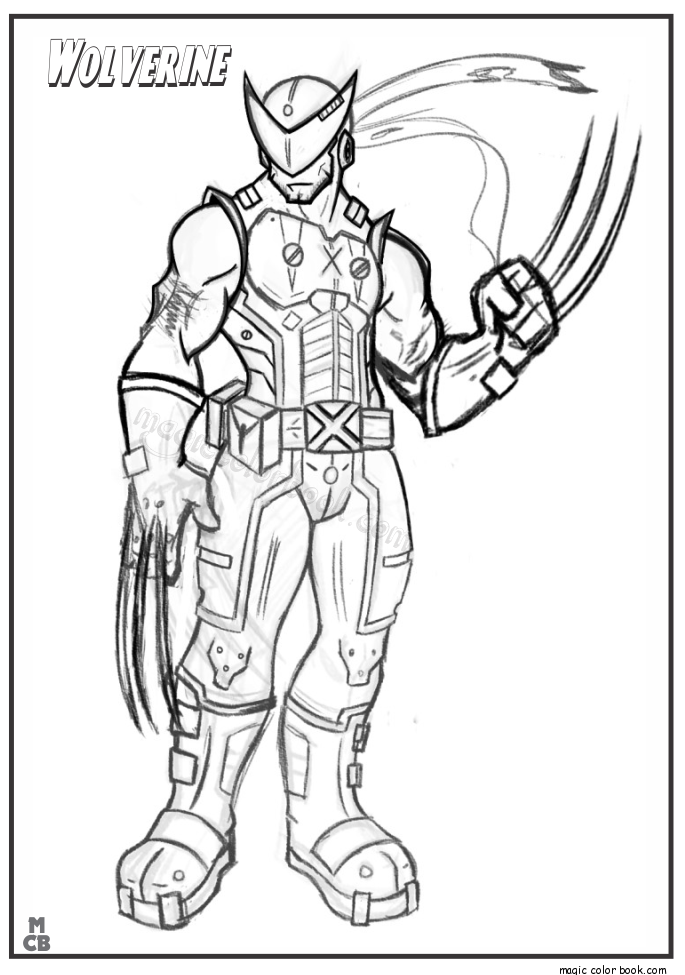 685x975 X Men Wolverine Coloring Pages 04