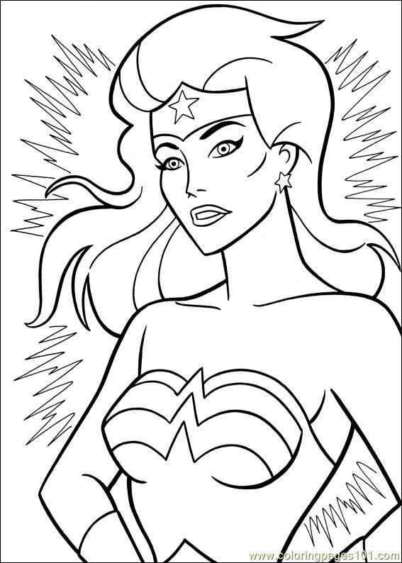 Wonder Woman 35 Coloring Page 567x794 Wonder Woman 35 Coloring Page