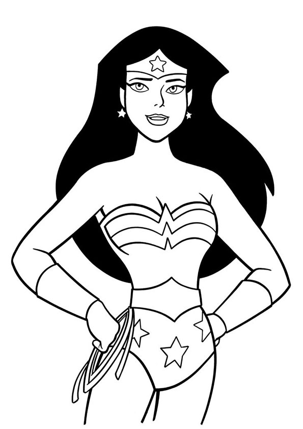 Wonder Woman Coloring Pages Printable 595x842 Wonder Woman Coloring Pages Printable