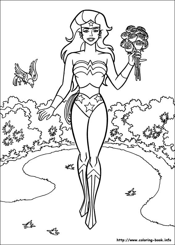 Wonder Woman Coloring Picture Wonder Woman Birthday Party 567x794 Wonder Woman Coloring Picture Wonder Woman Birthday Party