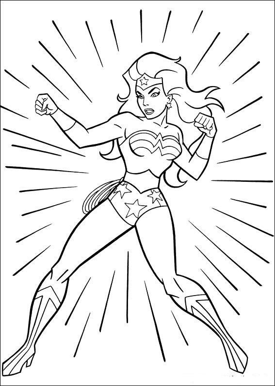 Powerful Wonder Woman Coloring Pages 567x794 Powerful Wonder Woman Coloring Pages