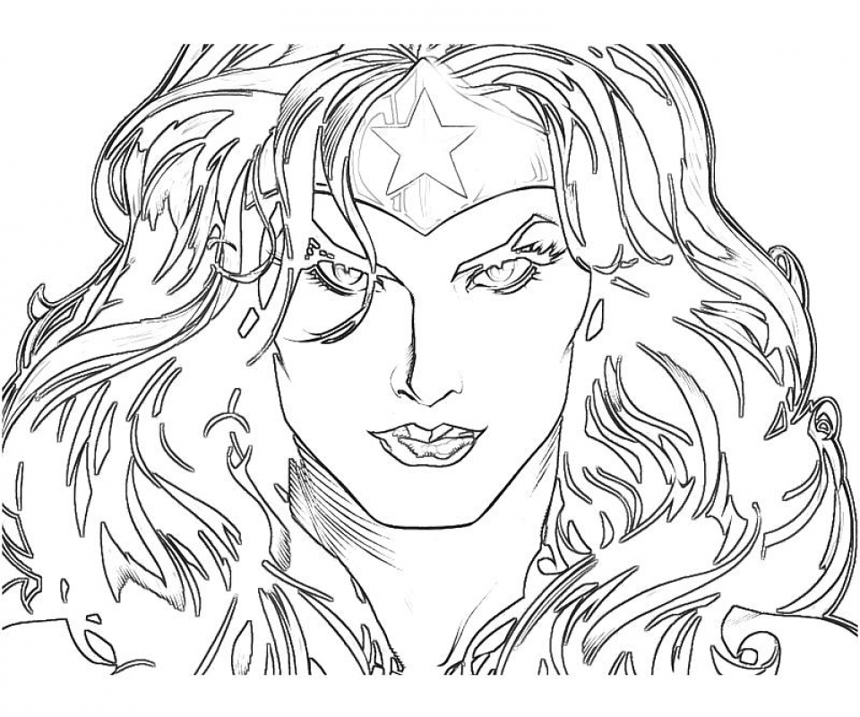 Wonder Woman Coloring Pages For Adults