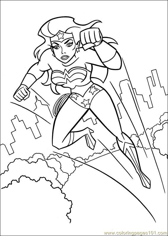 Wonder Woman 46 Coloring Page 567x794 Wonder Woman 46 Coloring Page